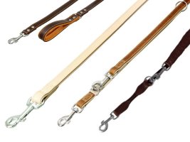 Leather leashes & adjustable leashes