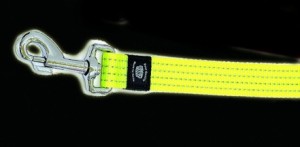 Art Sportiv Plus Reflecting leash 100 cm / 25 mm neon yellow