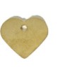 Identification tags in heart shape brass cursive