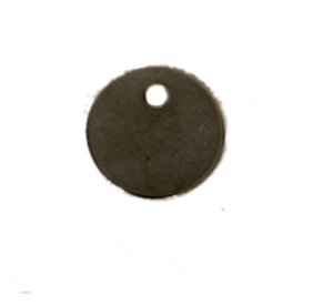 Identification tags in circular shape ø 22 mm block letters