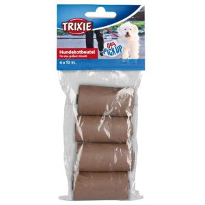 Dog Pick Up Dirt Bags Biodegradable, 4 rolls of 10 bags