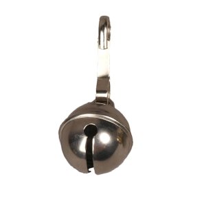 Closed bell with snap hook, stainless steel