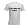 T-Shirt mit Aufdruck "Führhundhalter on Tour" Größe XXL weiß