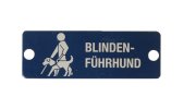 Badge &quot;Blindenf&uuml;hrhund&quot; rectangular, german