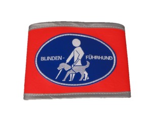 Führgeschirrkenndecke deutsch: "Blindenführhund"