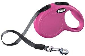 flexi New CLASSIC, Tape Leash Size M-L pink
