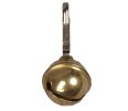 Closed bell with snap hook, brassed 26 mm