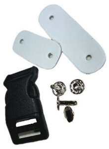 Replacement snap fastener repair kit for collar