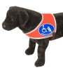 Kenndecke "Assistenzhund", Symbol "Rolli & Hund" Fahnenstoff Größe XL