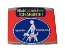 harness recognition cover "Blindenführhund" with addition "Nicht streicheln - Ich arbeite" dutch: "Blindengeleidehond" " "