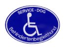 Patches "Behinderten-Begleithund" blue/white writing