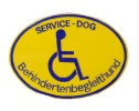 Patches "Behinderten-Begleithund" yellow/blue writing