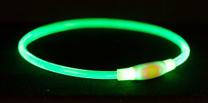 Flash Leuchtring USB Grün