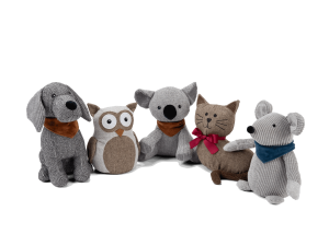 Animal-shaped doorstop, 1kg - not a toy