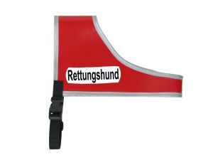 Recognition vest "Rettungshund" Size 2 red