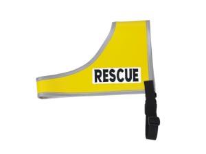 Recognition vest "Rescue" Size 3 yellow