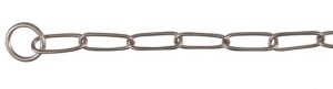 Long Link Choke Chain, Stainless Steel 59 cm / 4 mm